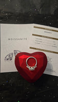 Eternal Devotion - 3ct Moissanite Heart Ring D Color VVS1