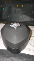 Eternal Devotion - 2ct Moissanite Heart Ring D Color VVS1
