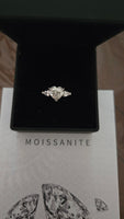 Eternal Devotion - 2ct Moissanite Heart Ring D Color VVS1