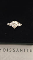 Eternal Devotion - 2ct Moissanite Heart Ring D Color VVS1