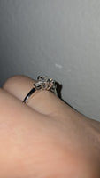 1ct Love Comes From The Heart - Moissanite Heart Ring Sterling Silver 925