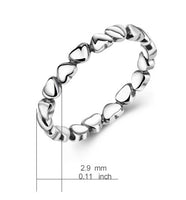 925 Sterling Silver Heart Ring - Sterling Hearts