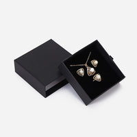 Luxury black carton small size slideable jewelry drawer jewelry box - Sterling Hearts