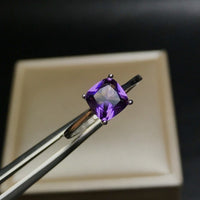 Amethyst ring - Sterling Hearts