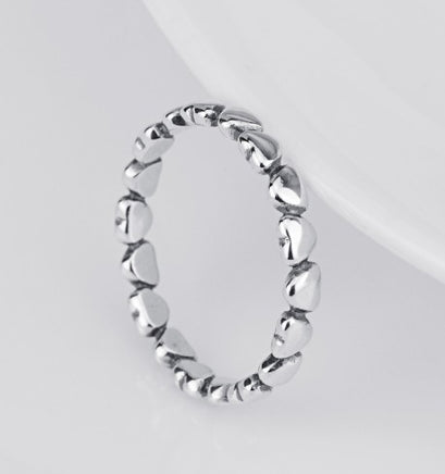 925 Sterling Silver Heart Ring - Sterling Hearts