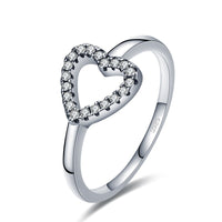 S925 Silver Heart-Shaped Love Thai Silver Retro Ring