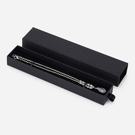 Luxury black carton small size slideable jewelry drawer jewelry box - Sterling Hearts