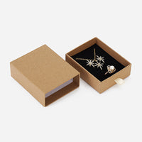 Luxury black carton small size slideable jewelry drawer jewelry box - Sterling Hearts