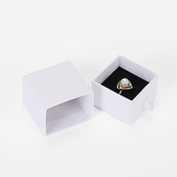 Luxury black carton small size slideable jewelry drawer jewelry box - Sterling Hearts