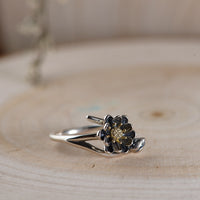 Lotus flower silver ring - Sterling Hearts