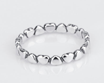 925 Sterling Silver Heart Ring - Sterling Hearts