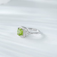 Luxury Ring Peridot Ring S925 Silver - Sterling Hearts