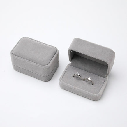 Flannelette Ring Box - Sterling Hearts