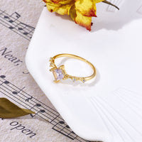 High Grade Lavender Crystal Ring - Sterling Hearts