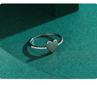 Women's Special-interest Design S925 Sterling Silver Heart-shaped Ring - Sterling Hearts