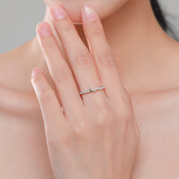 S925 Sterling Silver Heart Micro Diamond Ring - Sterling Hearts