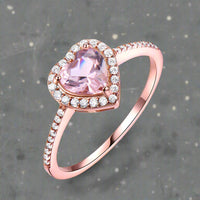 925 Sterling Silver  Morganite Ring - Fun Gifts & More