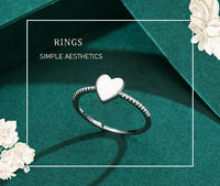 Women's Special-interest Design S925 Sterling Silver Heart-shaped Ring - Sterling Hearts