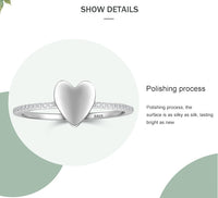 Women's Special-interest Design S925 Sterling Silver Heart-shaped Ring - Sterling Hearts