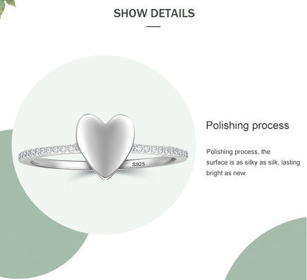 Women's Special-interest Design S925 Sterling Silver Heart-shaped Ring - Sterling Hearts