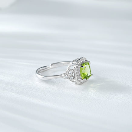 Luxury Ring Peridot Ring S925 Silver - Sterling Hearts