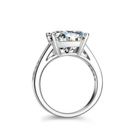 5 Karat S925 Silver Moissanite Ring Female - Sterling Hearts