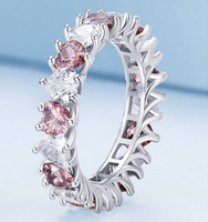 Silver Ziyun New S925 Silver Bright Heart Ring - Sterling Hearts