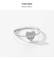 Women's S925 Sterling Silver Light Extravagant Love Heart Ring - Sterling Hearts