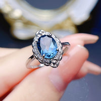 Tanzanite Blue Ring S925 Sterling Silver - Sterling Hearts