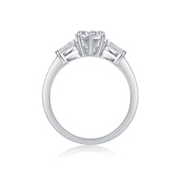1ct Love Comes From The Heart - Moissanite Heart Ring Sterling Silver 925