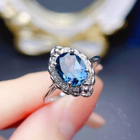 Tanzanite Blue Ring S925 Sterling Silver - Sterling Hearts