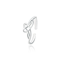 S925 Sterling Silver Love Heart Hollow Ring