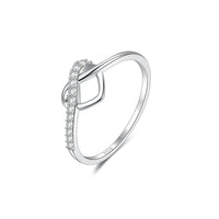 S925 Sterling Silver Simple Fashion Heart-shaped Ring - Sterling Hearts