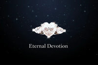 Eternal Devotion - 3ct Moissanite Heart Ring D Color VVS1
