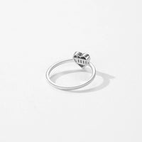 Women's S925 Sterling Silver Light Extravagant Love Heart Ring - Sterling Hearts