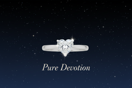 Pure Devotion - 2ct Moissanite Heart Solitaire Ring Sterling Silver 925